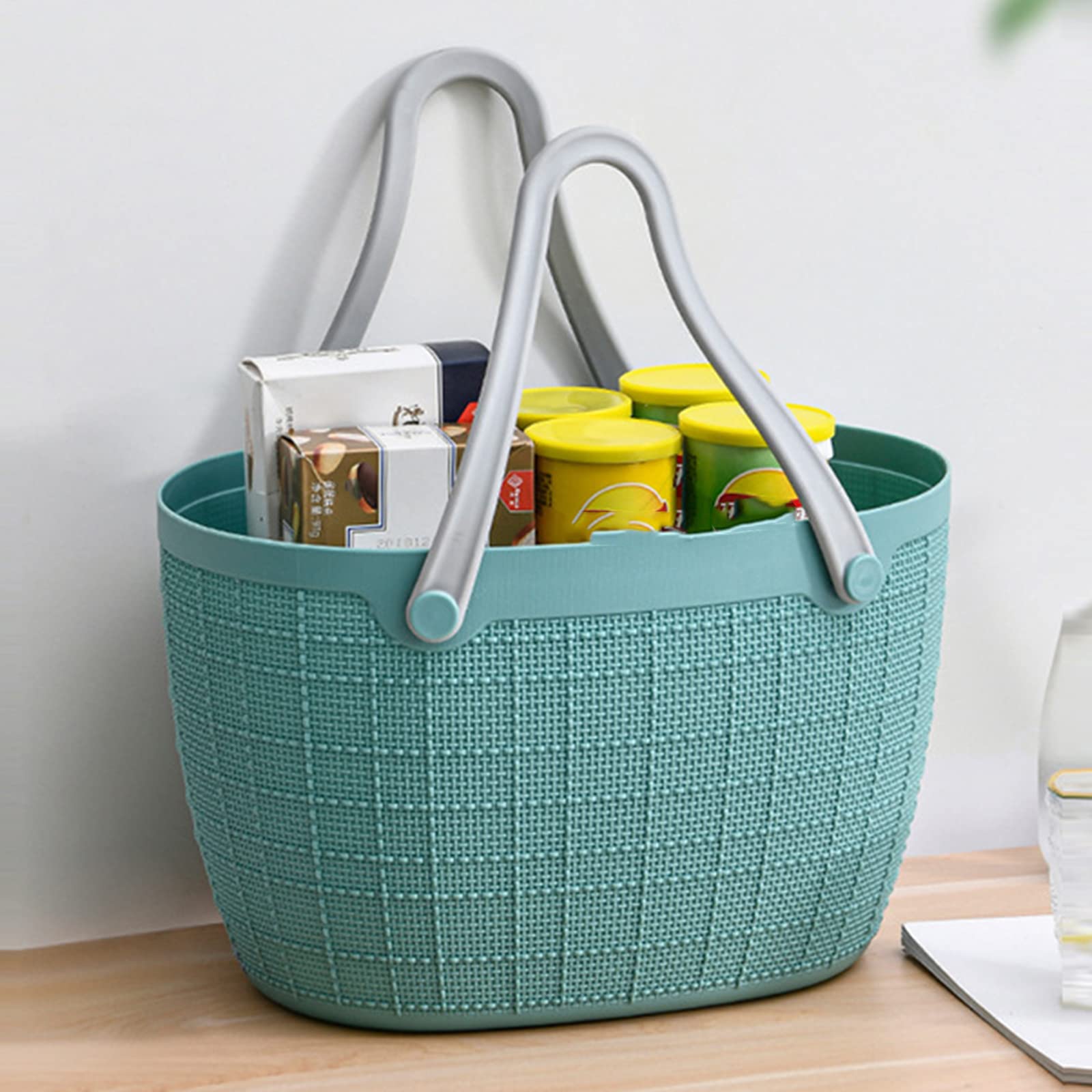 Amazon｜ピクニックバスケット 防水 買い物かご 柔らかい持ち手付き
